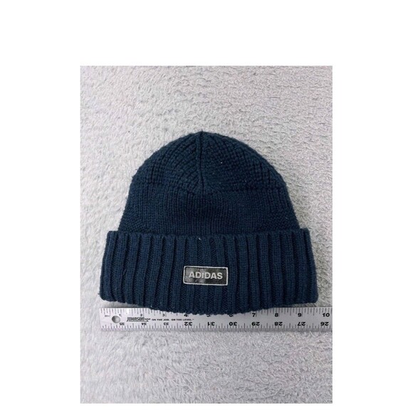 Adidas Beanie Adult One Size Blue Knit Acrylic Climawarm Winter Snow Ski unisex - Picture 5 of 9